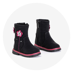 Black Girls Boots With A Decorative Uppers Amimi Footwear Black Kids Kids Shoes Girls Shoes Winter Shoes Kids New Zima Dziecko Kids Dziecko Kopia