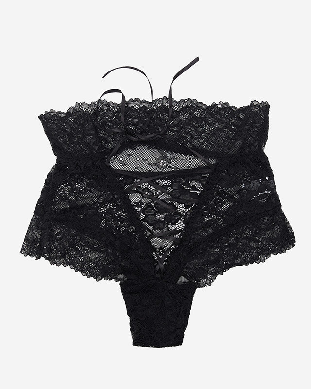 Black Lace Bras with Ribbon - Underwear black | WOMAN \ LINGERIE ...