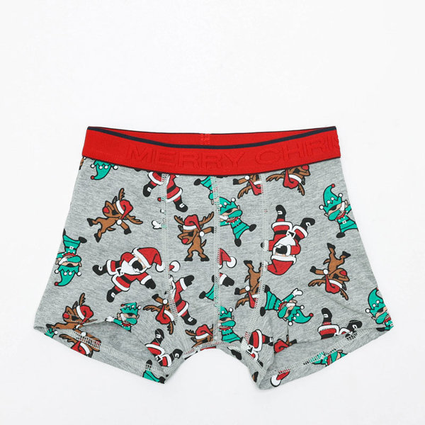 Gray boys 'Christmas boxer shorts - Underwear