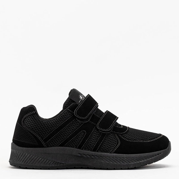 OUTLET Black men's sports shoes with Velcro Baikis - Footwear