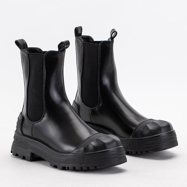 OUTLET Black women's high boots from Norvisa - Footwear