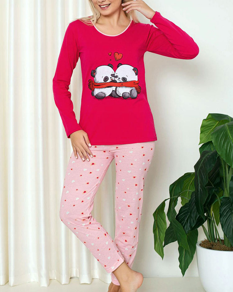Royalfashion Women's print pajamas