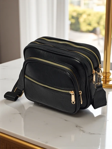 Small women's eco-leather handbag Hidden Thorn