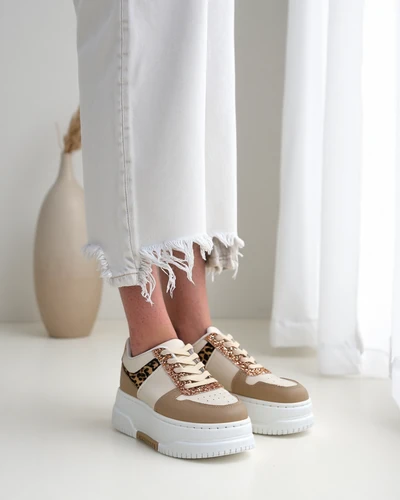 Royalfashion Women's sneakers with glitter Qisofi