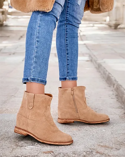 Royalfashion Royalfashion Western-style boots on a covered wedge Patorias