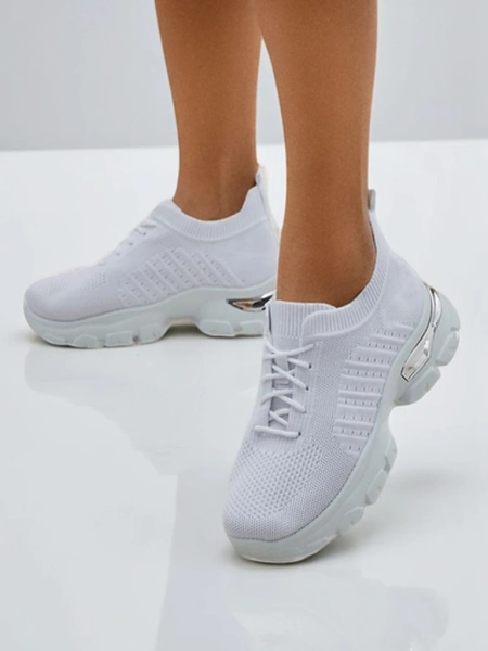 Royalfashion Laced women's fabric sports shoes Ewey