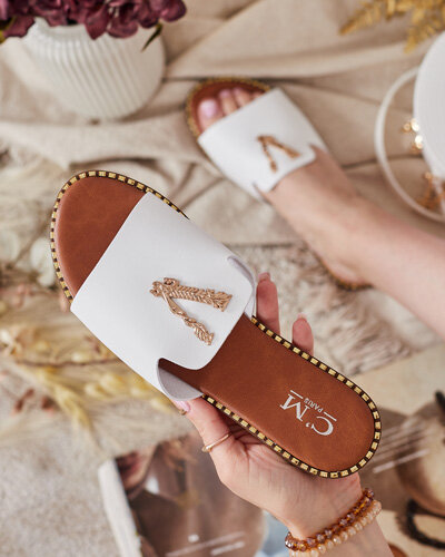 Royalfashion Women's eco leather flip-flops Cemenna