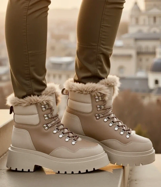 Royalfashion Women's Snow Boots laced Qiroz
