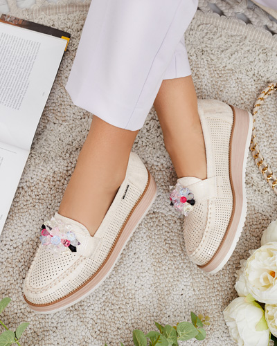 Royalfashion Mokassins with colorful stones Restea