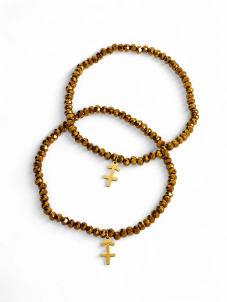 Royalfashion Two Women's Bracelets with Anchor Pendant