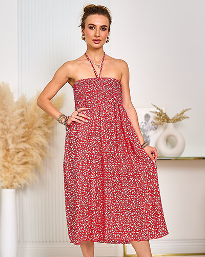 Royalfashion Women's floral midi dress