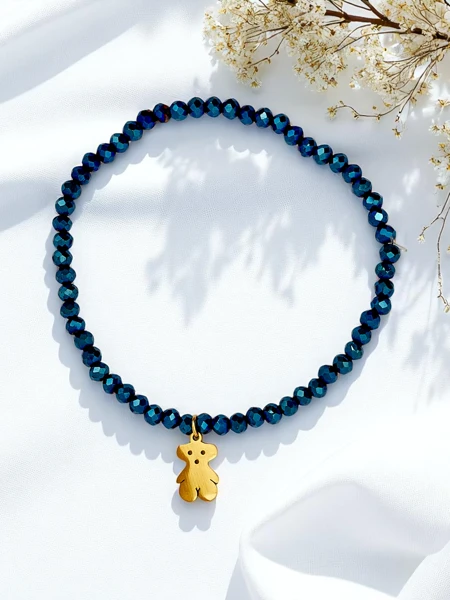 Royalfashion Women’s bracelet with teddy bear pendant