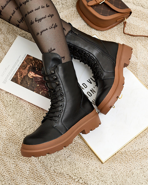 Royalfashion Eco leather women's bagger boots Vederme