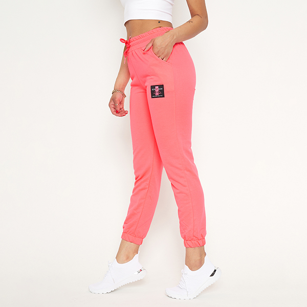 Neon pink women's sweatpants - Clothing
