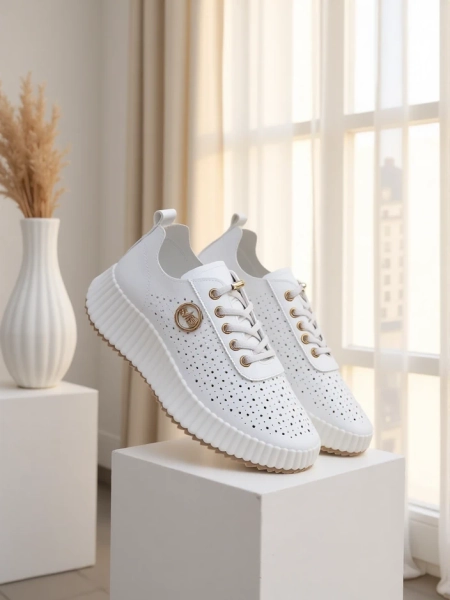 Royalfashion Women's perforated sporty sneakers Jovenes