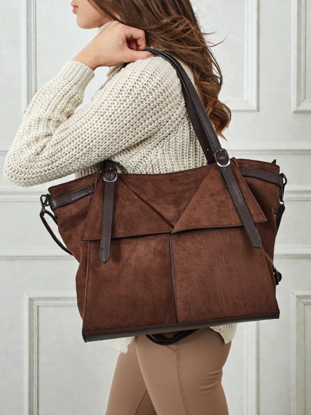 Women's shopper bag eco suede Daville