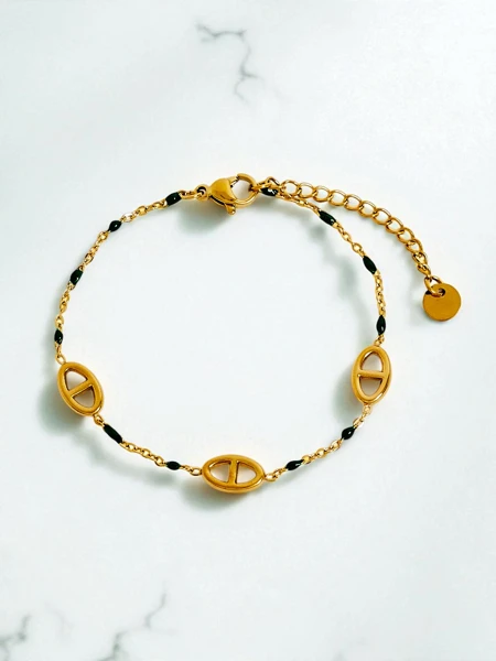 Callisto Aurea Gold-Plated Beaded Bracelet