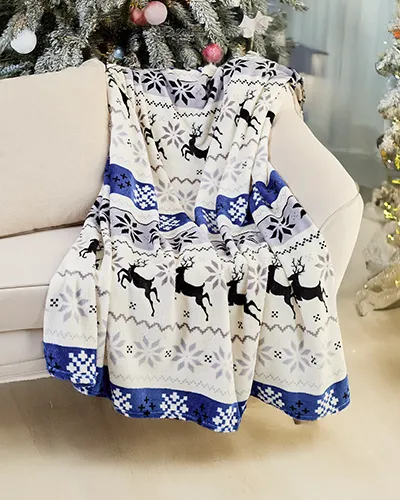 Royalfashion Christmas throw blanket 160x200