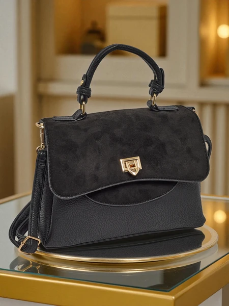 Small women's eco-leather handbag Aurella