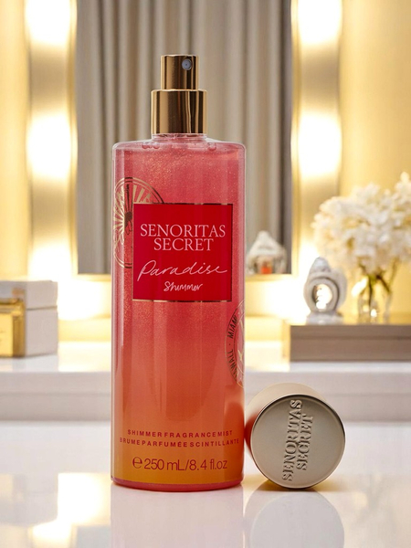 Senoritas Secret Body Mist Paradise Shimmer with glitter