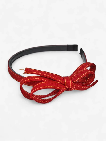 Royalfashion Hairband with Bow Denim Style