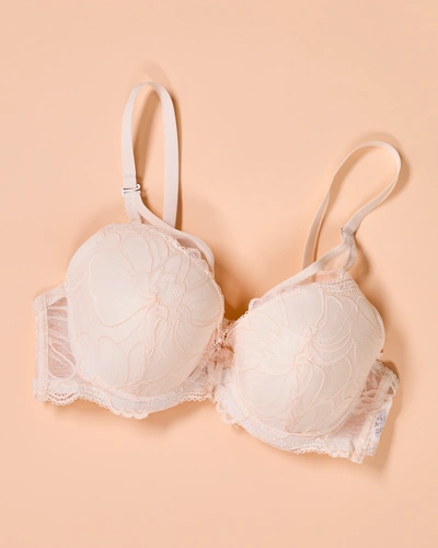 Royalfashion Women's padded bra with lace