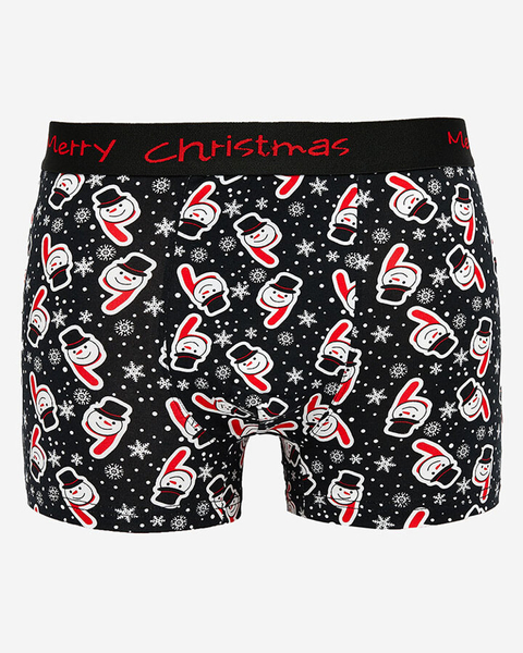 Royalfashion Christmas black men's boxer shorts