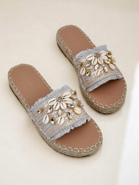 Royalfashion Women’s flip-flops with shells Sandy