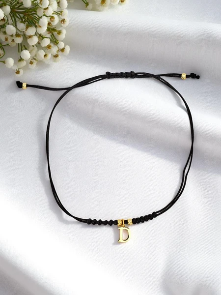 Women’s bracelet with letter D