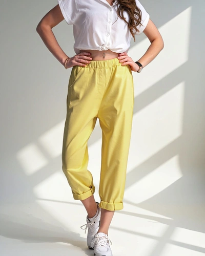 Royalfashion Women's trousers with viscose type Harem