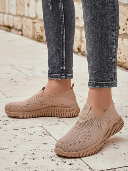 Royalfashion Women's Slip-on Fabric Sports Shoes Serra