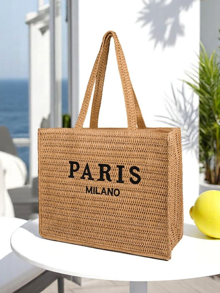 Large Straw Women's Bag from Royalfashion, Paris Milano