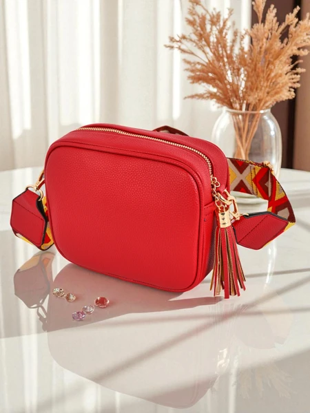 Royalfashion Small Women's Eco-Leather Handbag with Colorful Strap Kovi Lace