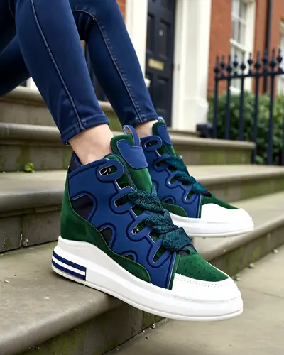 Royalfashion High sports shoes for women with hidden wedge Oblaffi