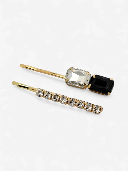 Royalfashion Hairpins with colorful crystals
