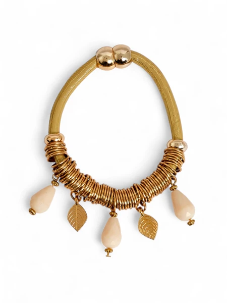 Women's Bracelet with Beads and Glitter