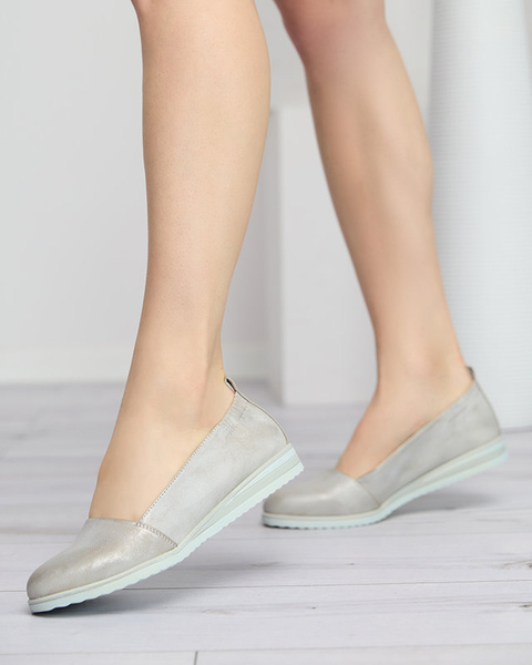 Silver Asya ballerinas - Shoes