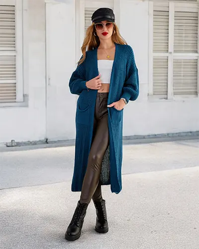 Royalfashion Women's knitted bedspread sweater