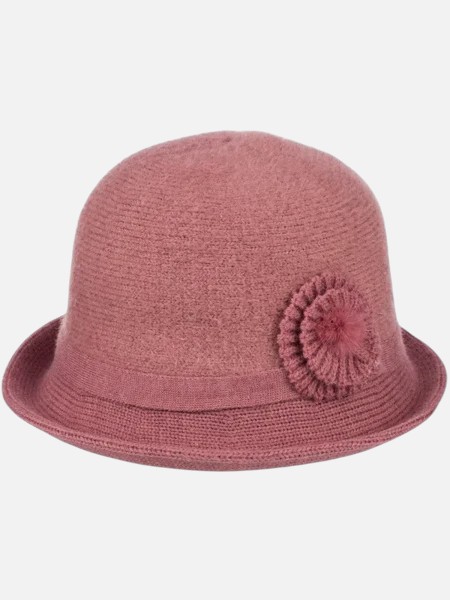 Women's Bowler Hat with Ruby Claire Decoration