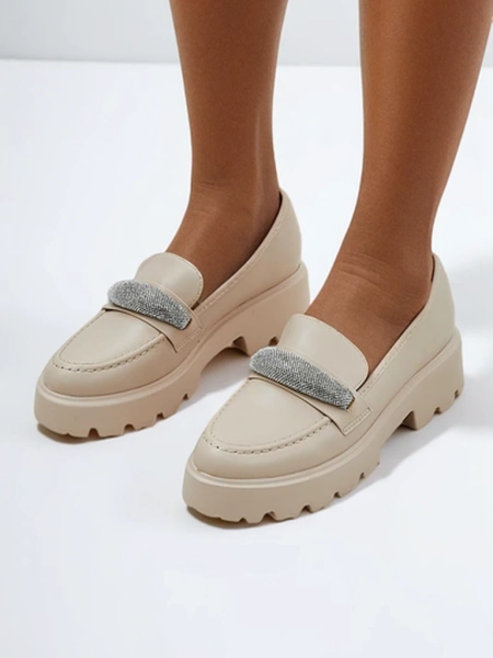 Royalfashion Women's moccasins with zircons Emerne