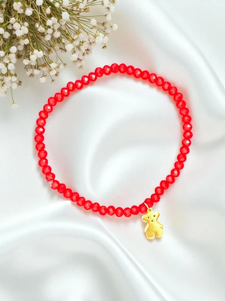 Royalfashion Women's bracelet with teddy bear charm
