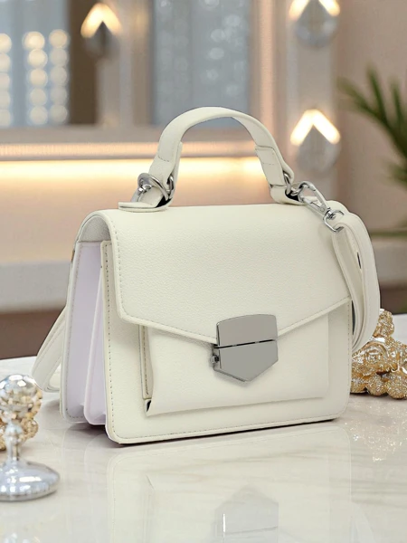 Royalfashion Women's Envelope Handbag with Handle Amalthea Avorio