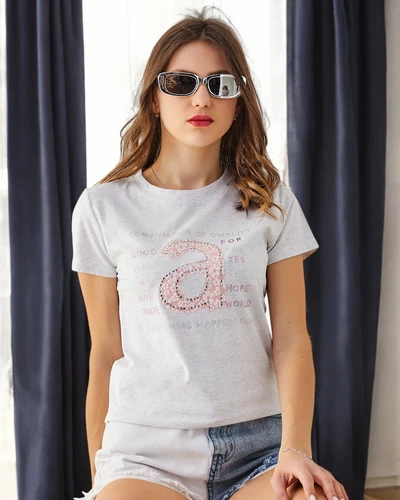 Royalfashion Women's Cotton T-Shirt Combination Of Owality