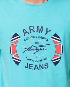 turquoise || Ecru