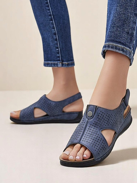 Royalfashion women’s cut-out sandals Leminni