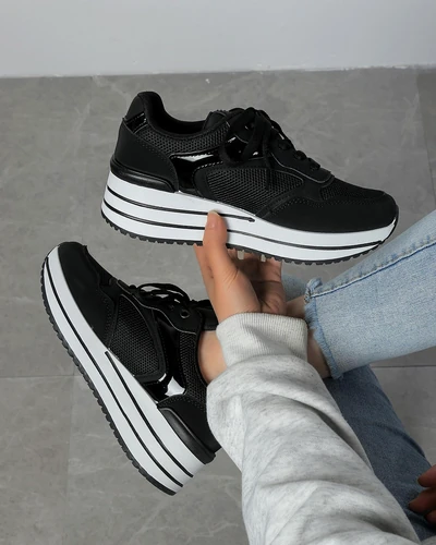 Royalfashion Women's platform sports sneakers Revided