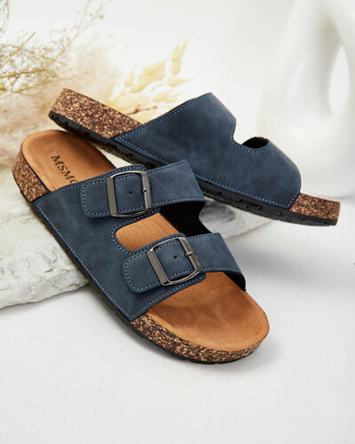 Royalfashion Men's flip-flops with buckles Foumyn