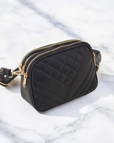 Royalfashion Small women's handbag made of eco-leather with embossing