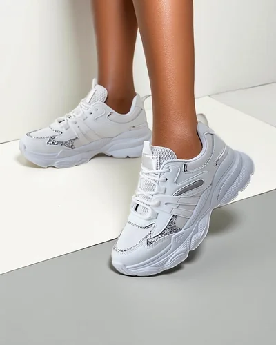 Royalfashion Women's sporty sneakers on a thicker sole Aimo