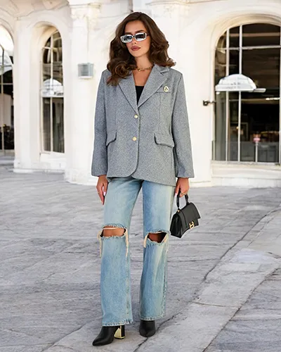 Royalfashion Women's Short Coat